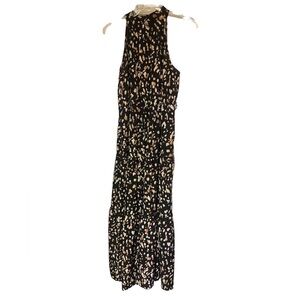Lishly tiered sleeveless halter ladies Dress large 8 / 10
